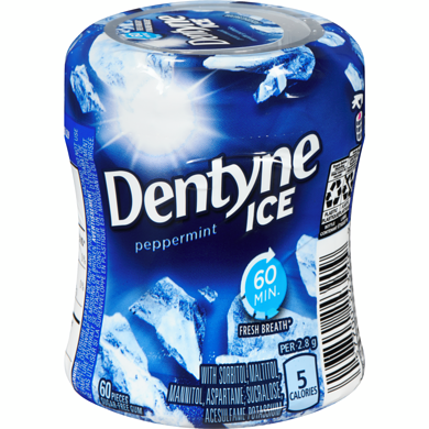 Dentyne Ice Gum Peppermint Btl [60 g]