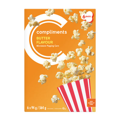 Comp Popcorn Butter 6Pk [564 g]