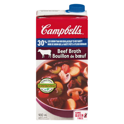 Campbell Beef Broth Less Salt [900 ml]