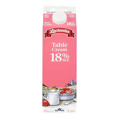 Lactantia Table Cream 18% [1 ltr]