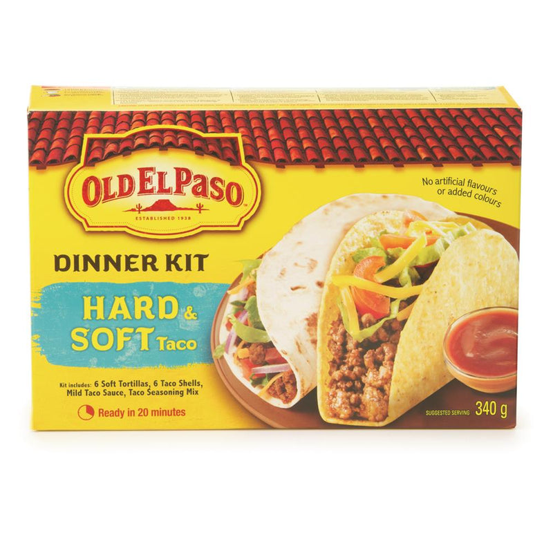 OldElPaso Hard/Soft Taco Dnr [340 g]
