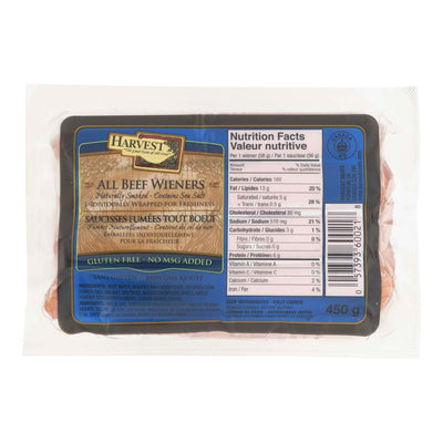 Harvest All Beef Wieners [450 g]