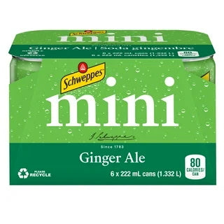 Gingerale Mini Cans 6pk [222 ml]