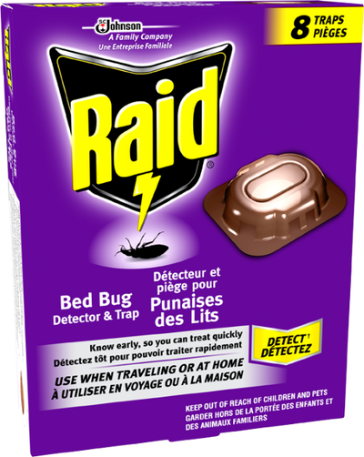 Raid Bed Bug Detector And Trap [8 ea]