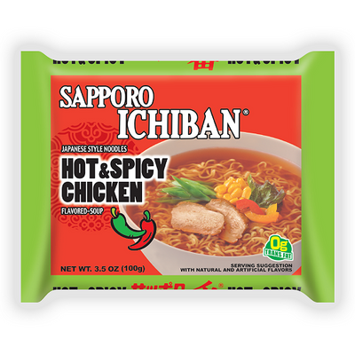 Saporo Ichiban Hot Spicy Ndles [100 g]