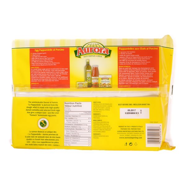Aurora Egg Pasta Le Pappardell [250 g]