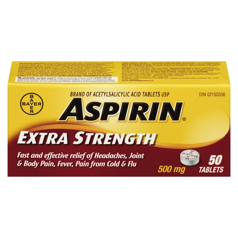 Aspirin ASA Ex Strength Tab [50 ea]