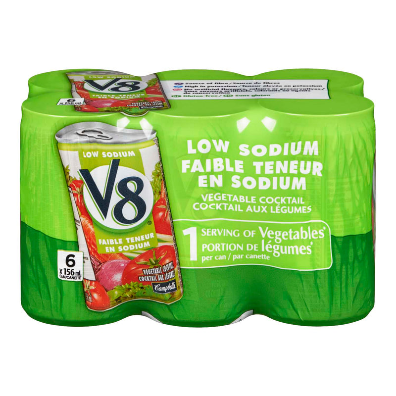 V8 Vegetable Cocktail Low Sod [156 ml]