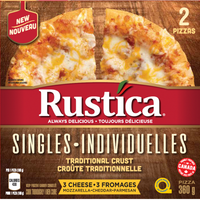 Rustica 3 Cheese Singles [360 g]