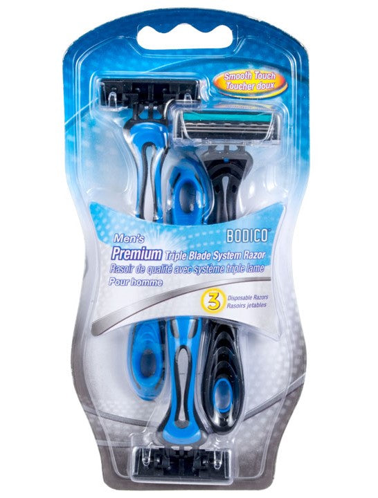 Bodico Triple Blade Mens Razor [3 pcs]