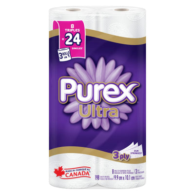 Purex Toilet Tissue Triple 8s [8 ea]