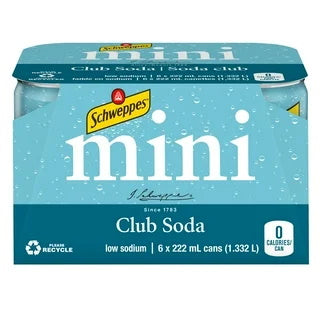 Schweppes Club Soda Mini 6s [222 ml]