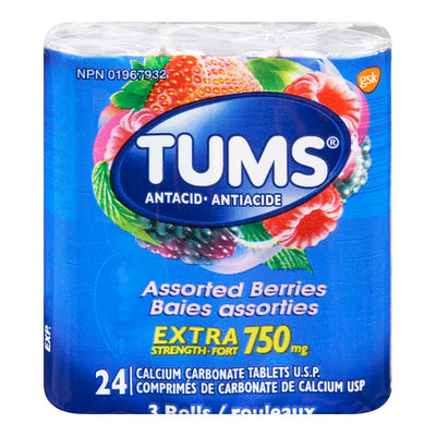 Tums Extra Strength Berry 8s [3 PK]