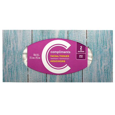 Comp Facial Tissue 2ply 126s [1 s]