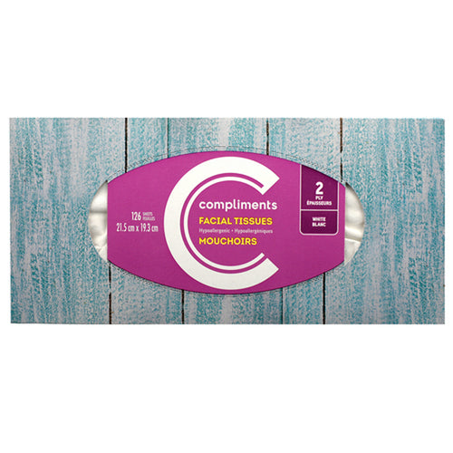 Comp Facial Tissue 2ply 126s [1 s]