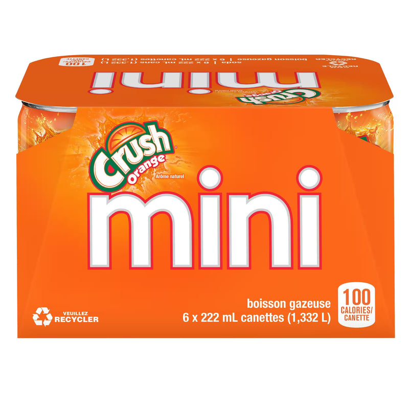 Crush Orange Mini Cans 6pk [222 ml]