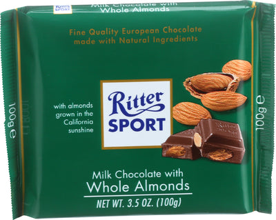 RITTER MILK W/ALMONDS BAR [100 g]