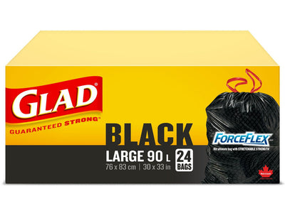 Glad Forceflex Black Large [24 ea]