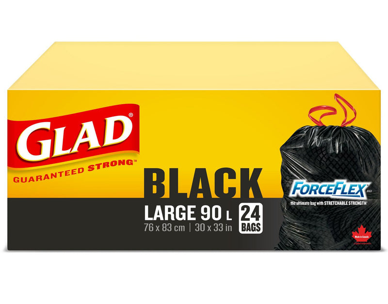 Glad Forceflex Black Large [24 ea]