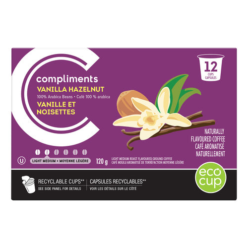 Comp Coffee Cups Vanilla Hazel [12 s]