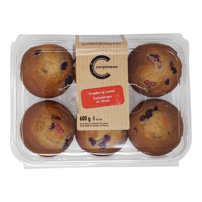 Comp Muffins Lemon Cranberry [6 s]