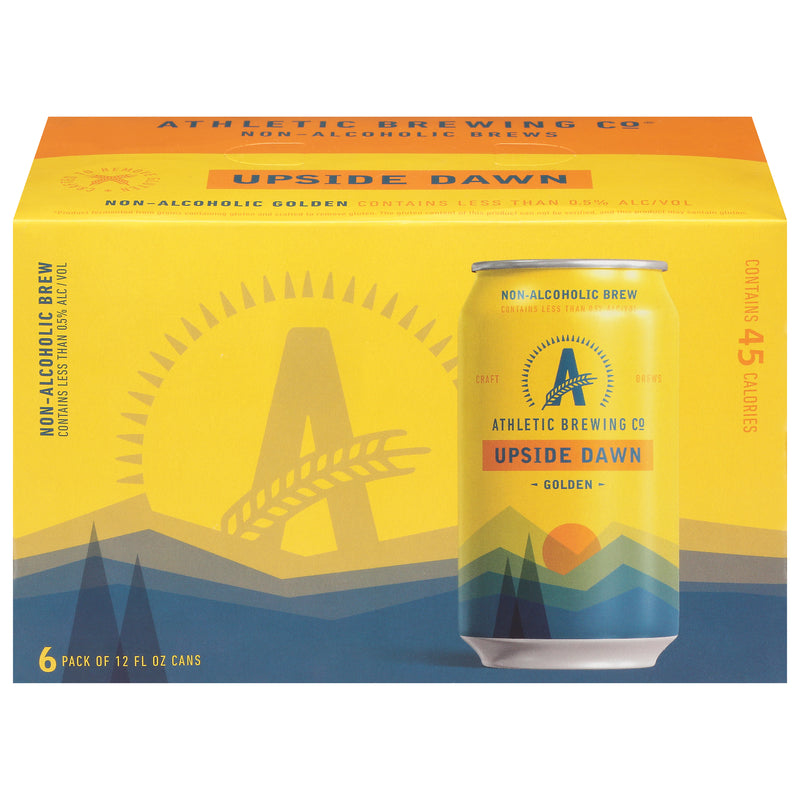 Athletic Brewing Co Non-Alcoholic Golden Upside Dawn Beer, 355 mL