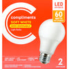Comp Bulb LED60W A19 SoftWhite [2 s]