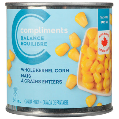 CompBal Whl Kernal Corn L/Salt [341 ml]