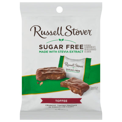 Russell Stover Sugar Free Toffee Chocolate Candy, 85 g