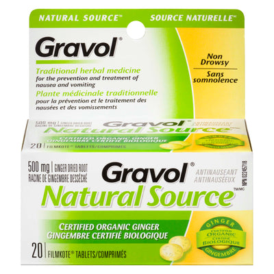 Gravol Natural Source Tablets [20 s]